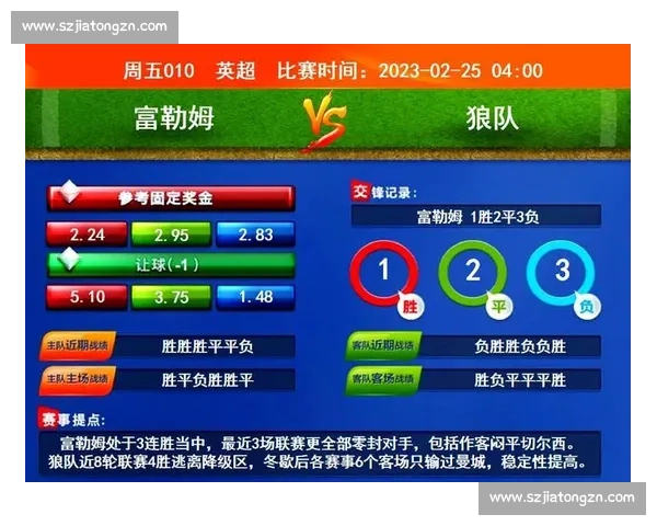 狼队vs哈德强强对话英超赛场焦点之战前瞻分析阵容博弈与走势解读